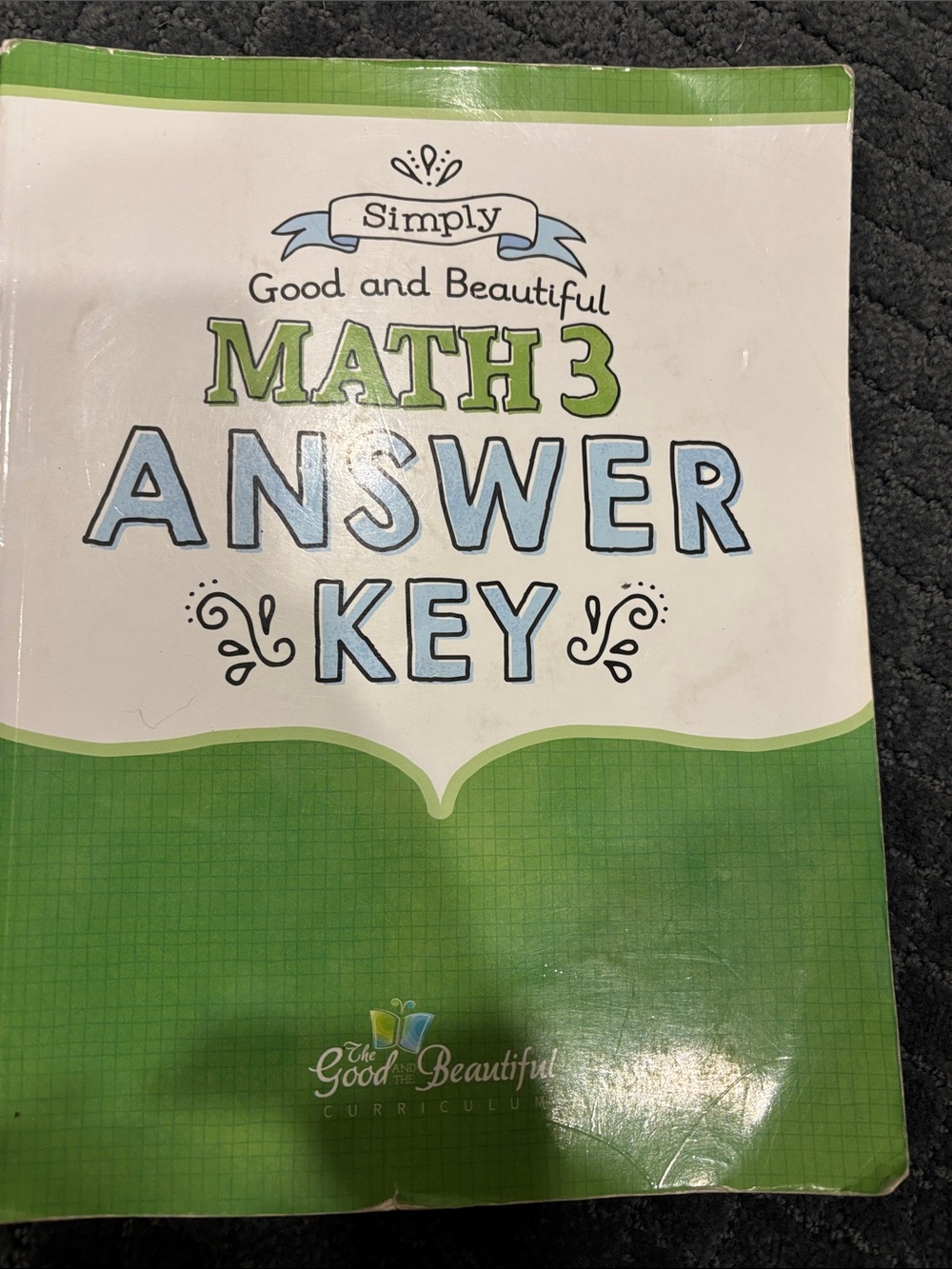 Kids Math answer key book